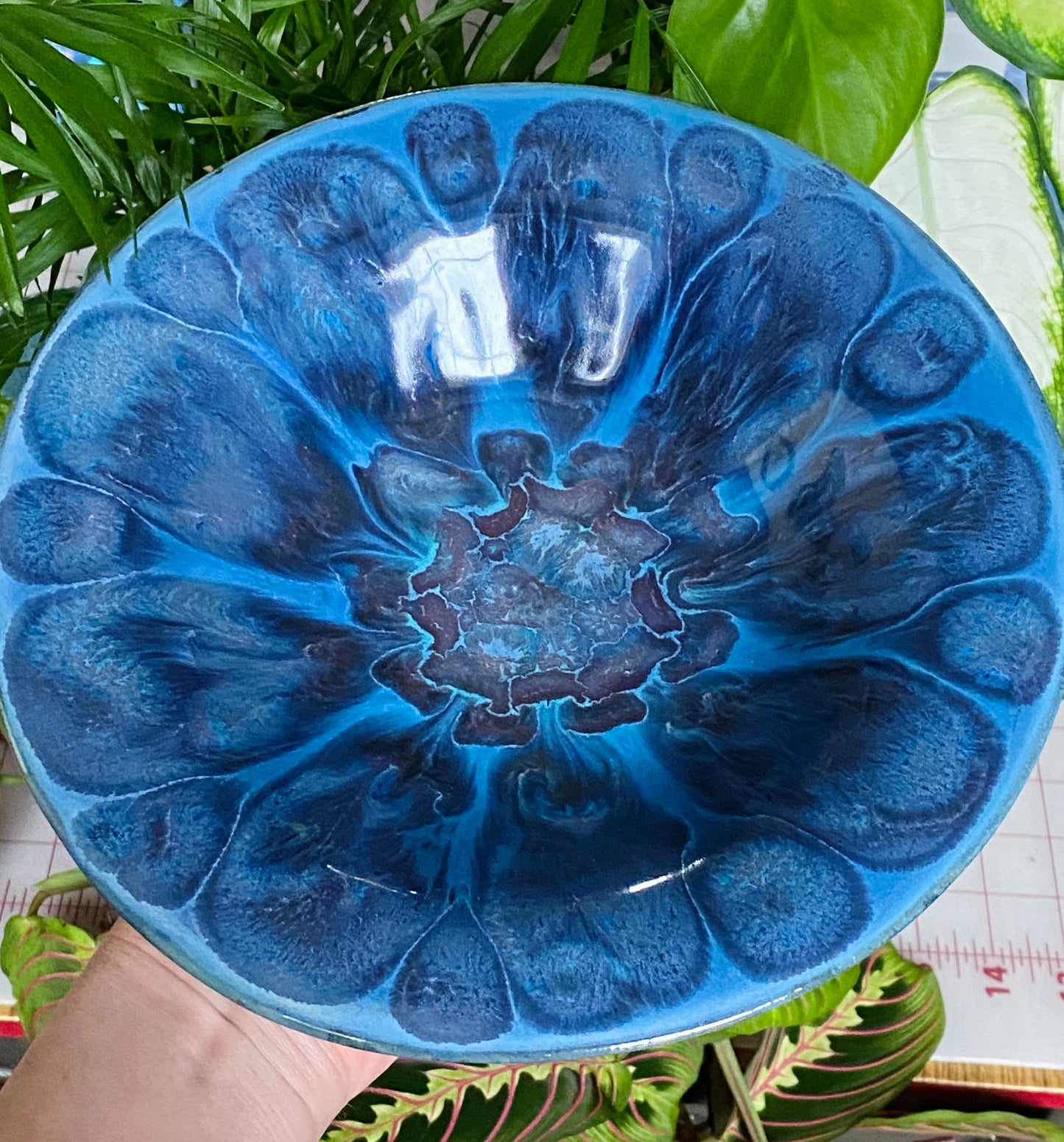 Brightly Glazed Turqoise Bowl